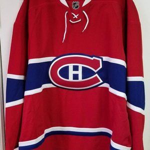 Montreal Canadiens Reebok Indo Edge authentic red home jersey size 60 blank